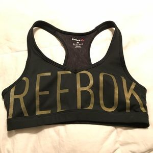 Reebok Sports Bra - Black/Gold (M)